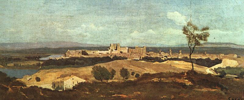  Jean Baptiste Camille  Corot Avignon from the West china oil painting image
